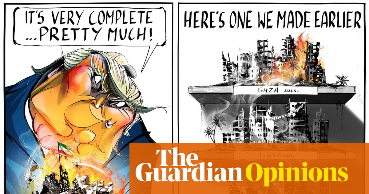Ella Baron on Donald Trump’s predictions for the war on Iran – cartoon