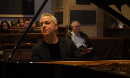 Jeremy Denk at the piano in the University Church of St Mary the Virgin in Oxford