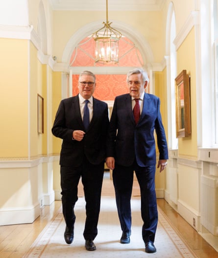 Prime Minister Keir Starmer (left) appoints Gordon Brown as Special Envoy on Global Finance and Cooperation at 10 Downing Street, London, UK, on 09/05/2026