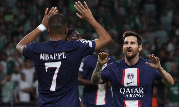 Lionel Messi et Kylian Mbappé ont combiné pour deux buts du PSG contre le Maccabi Haïfa.