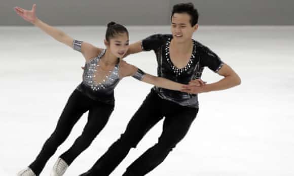 Figure skaters Ryom Tae-Ok and Kim Ju-Sik of North Korea. The isolated regime has agreed to send athletes to the Winter Olympics in PyeongChang after talks.