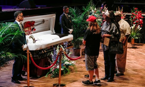 famous people open casket