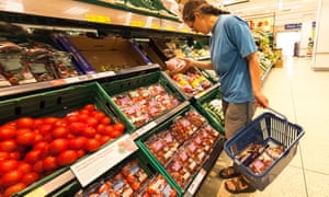 Woman shopping in a supermarket