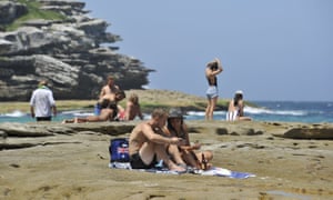 People at a Sydney beach