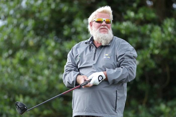 John Daly tees off on the 3rd.