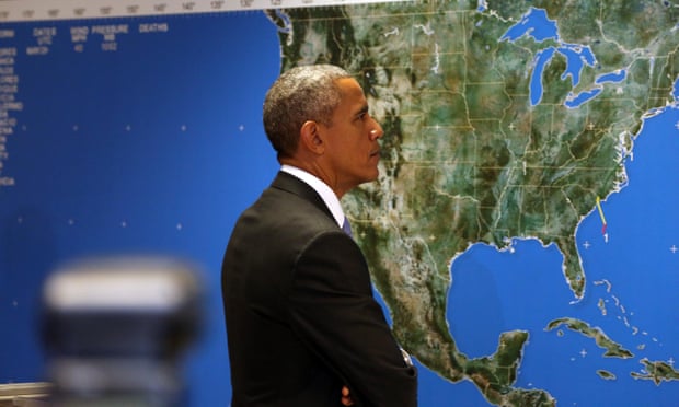 Obama also toured the National Hurricane Center in Miami on Thursday.