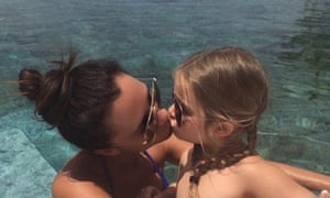 Perfectly innocent … the image Victoria Beckham posted on Instagram with her daughter Harper.