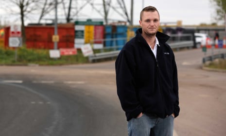 James Howells pictured in 2015 outside the rubbish tip in Newport