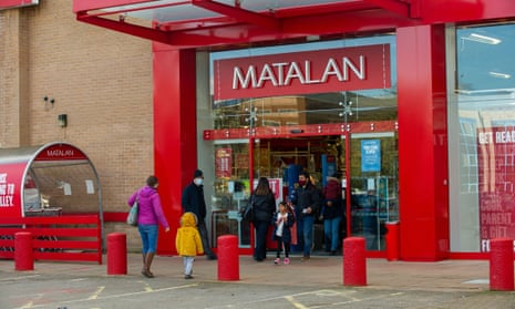 A picture of shoppers at Matalan in Slough. The chain has had to seek new funding amid tough trading conditions.