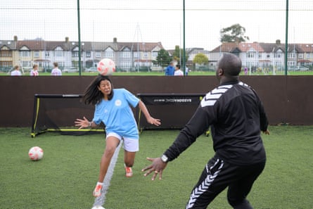 Poppy Noor with coach Wayne Phillips.