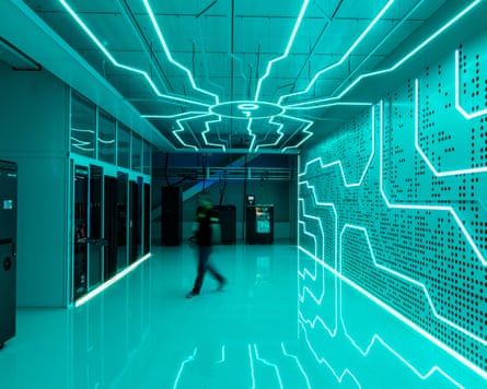 Liquid cooled servers in an installation at the Global Switch Docklands data centre campus in London, UK