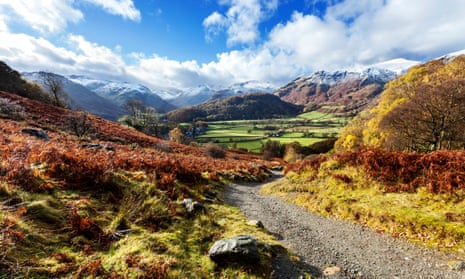 A view over Borrowdale in the Lake District.