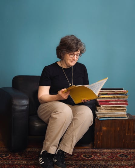 Betsy Lerner, seated, reads from her diaries