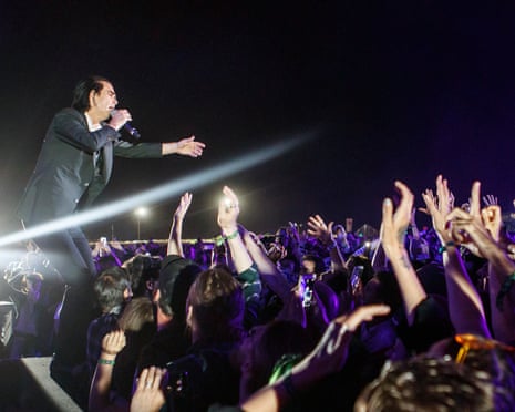Nick Cave performs