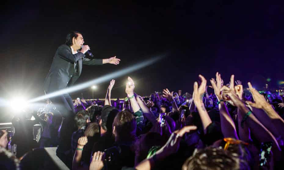 Nick Cave performs