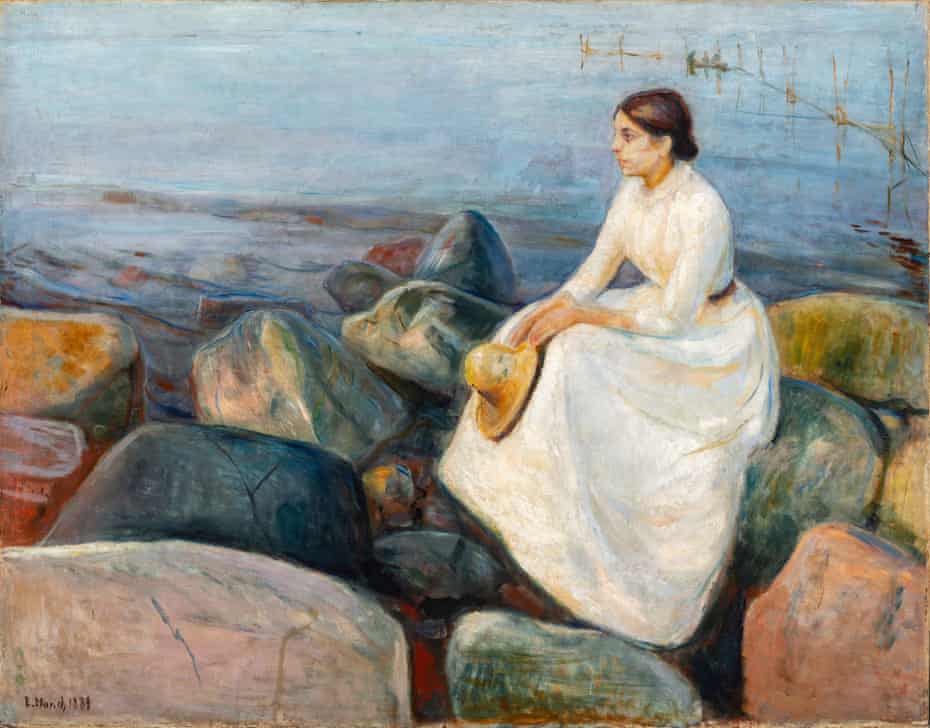 Summer Night: Inger on the Beach, 1889, by Edvard Munch at the Courtauld, London.