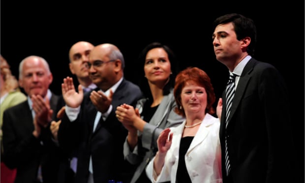 Burnham is applauded after a speech at the Labour party conference in Manchester in 2008