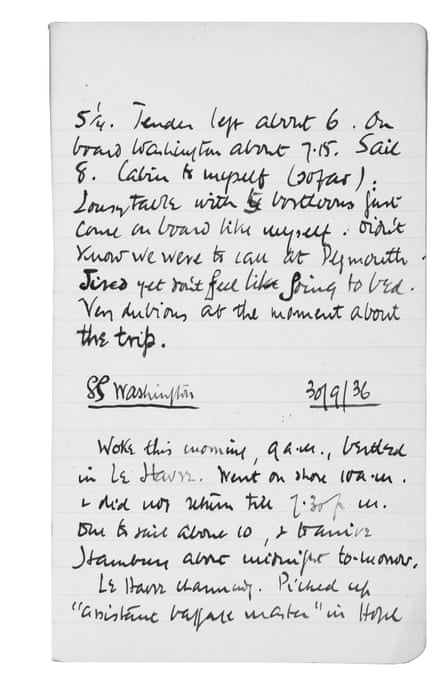 Samuel Beckett’s notebook 1936