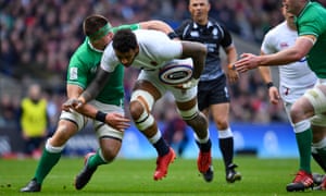 Courtney Lawes, seen here being tackled by Ireland’s CJ Stander, could be in for a long 2020.