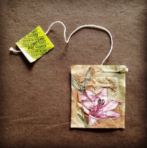 Ruby Silvious painted tea bags 363 days of tea