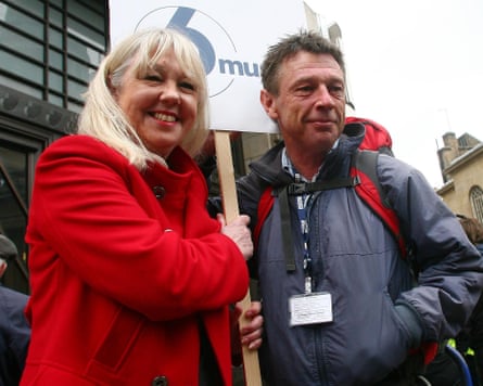 Andy Kershaw with his sister Liz Kershaw