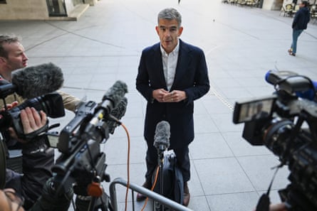 BBC director general Matt Brittin on his first day in the role outside Broadcasting House in London, 18 May 2026.
