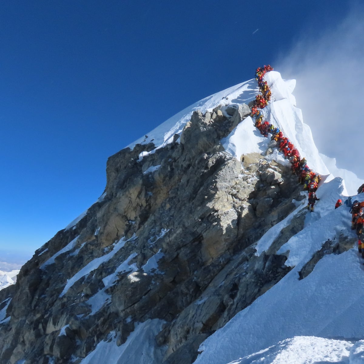 Everyone Is In That Fine Line Between Death And Life Inside Everest S Deadliest Queue Mount Everest The Guardian