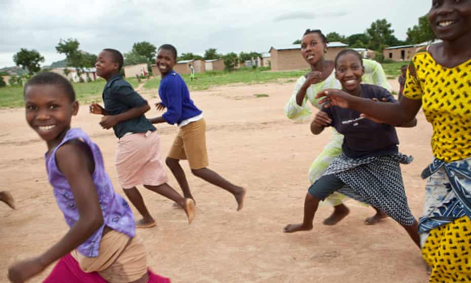 Adolescent girls attend an after school programme in Dodoma, Tanzania