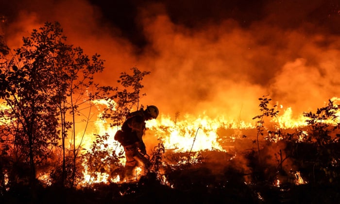 Scorching Heat, Fires Spread in W. Europe and Mediterranean