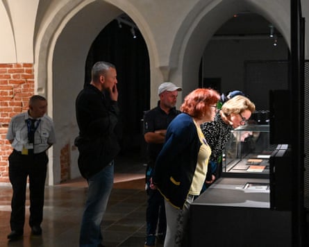 Visitors to the exhibition Our Boys in Gdansk, Poland