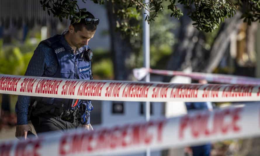 Police set up a cordon in a suburb of Auckland following reports of multiple stabbings