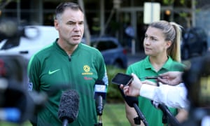 Matildas coach Ante Milicic and vice-captain Steph Catley