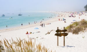 Playa de Rodas on the Cies islands, Galicia, Spain