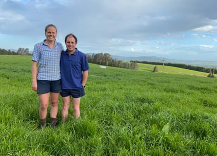 Cam Lowery and Poppy Mitchell in New Zealand.