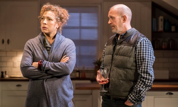 ‘Some of my best friends are white’ ... Alex Kingston and Andrew Woodall in Admissions.