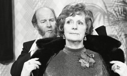Jean Heywood had a short appearance in ITV’s Emmerdale Farm in 1978 as Mrs Acaster - seen with Ronald Magill as Amos Brearly.