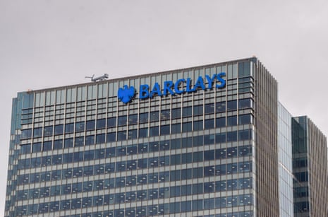 The Barclays headquarters in Canary Wharf.