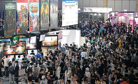Gamers visit the 2023 Tokyo Game Show.