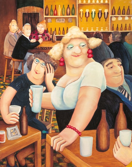 Beryl Cook’s painting The Lockyer Tavern, c 1974.
