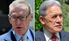 Bob Carr accuses Winston Peters of defamation after NZ deputy PM calls him a ‘Chinese puppet’