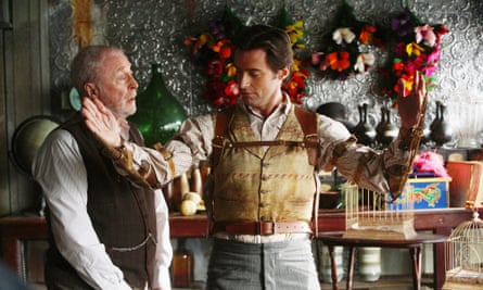 With Hugh Jackman in The Prestige.