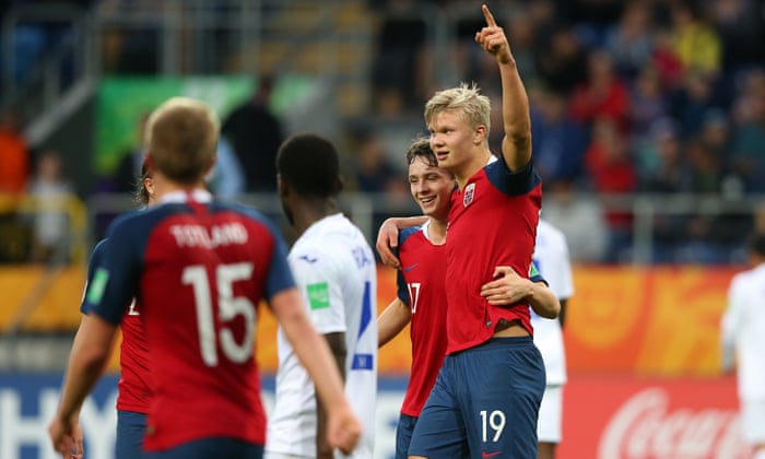 Erling Braut Haland Breaks U 20 World Cup Record With Nine Goals In One Match Football The Guardian