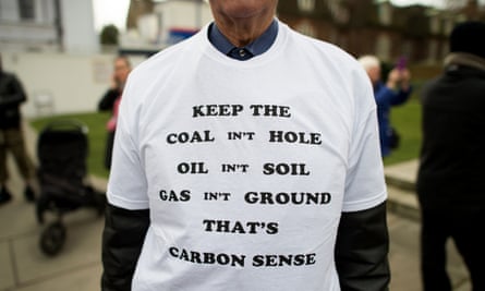 An activist at an anti-fracking rally