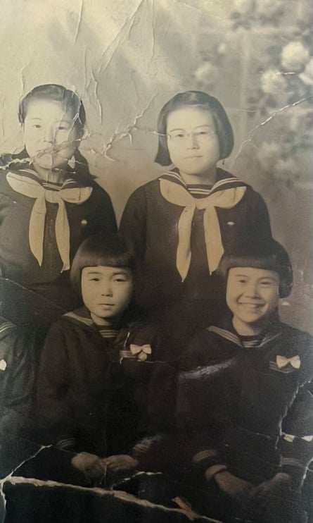 Yoshiko Niiyama, front left, and her three sisters before the nuclear attack on their home town Hiroshima.