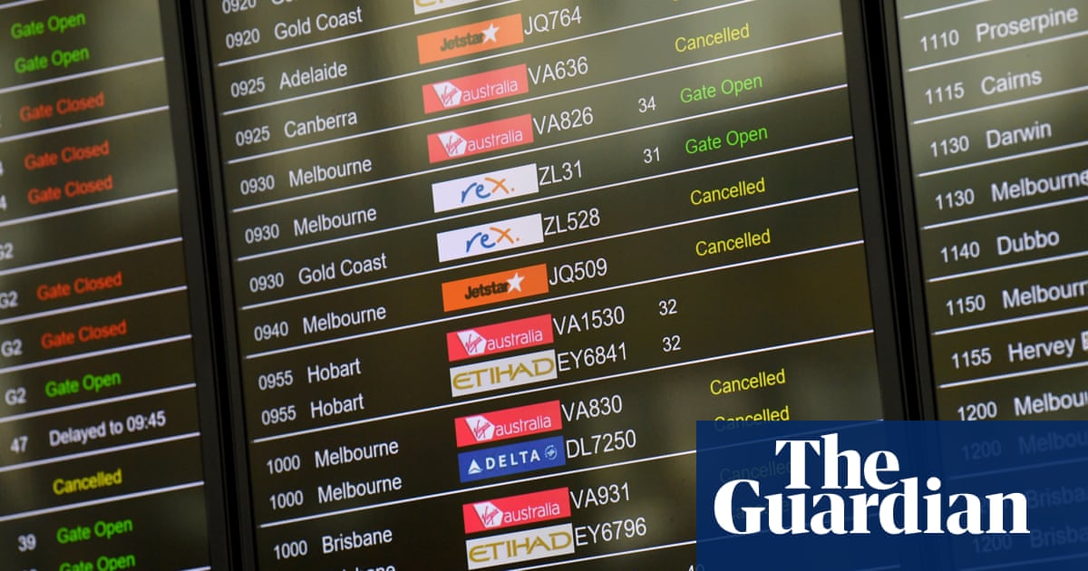 Severe weather causes major flight disruptions at Sydney airport ahead of AFL grand final weekend