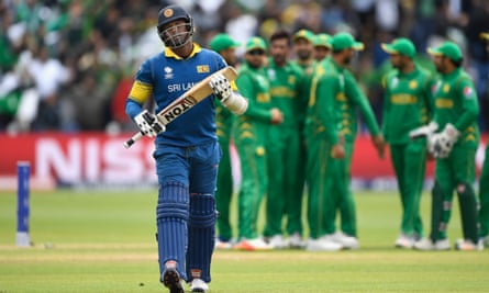 Angelo Mathews walks off the field