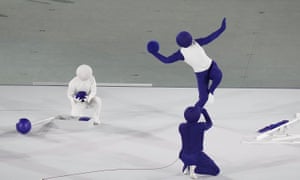 The artists performed at the opening ceremony.