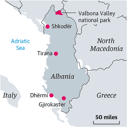 albania coast tourism Albania travel map