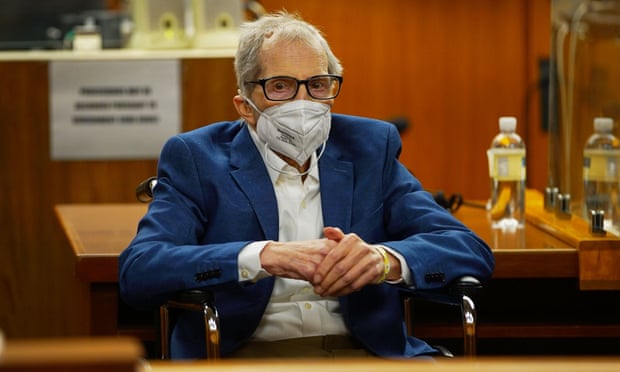 Robert Durst, who is accused of murdering his longtime friend Susan Berman, faces jurors in court before opening statements in the trial.