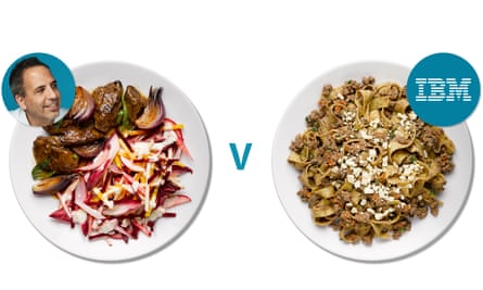 Yotam Ottolenghi and Chef Watson’s dishes